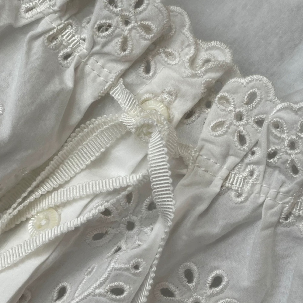 Doen Nera Blouse Top Small White XS S M - Picture 6 of 7